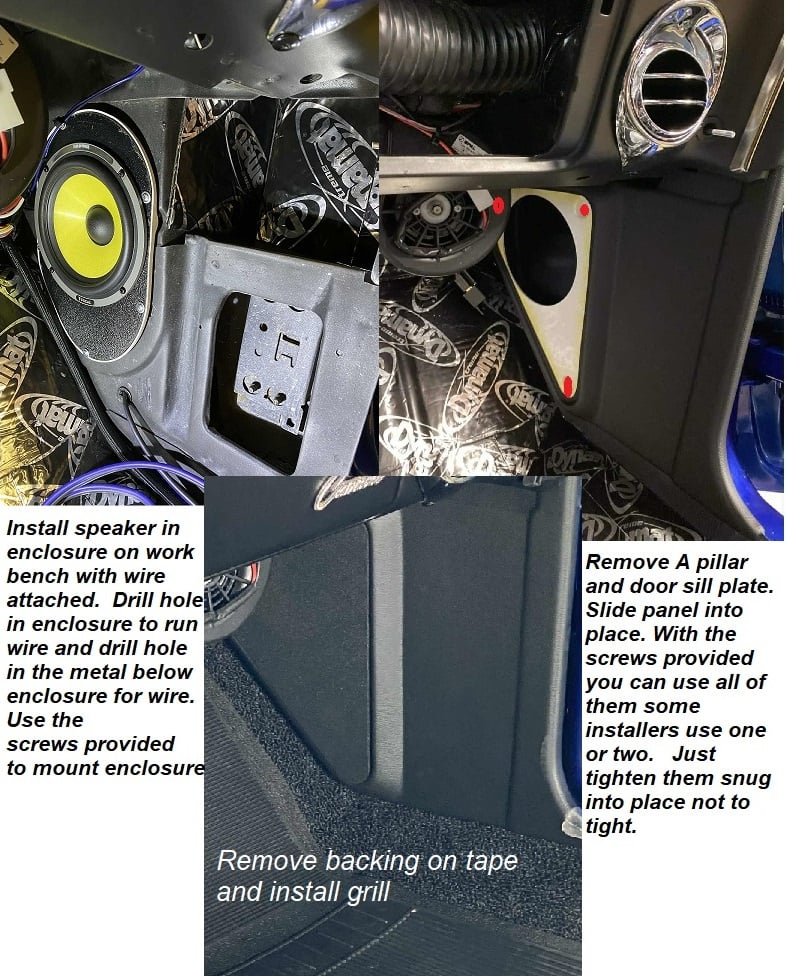 67-69 Camaro kick panels and enclosures